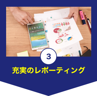 充実のレポーティング