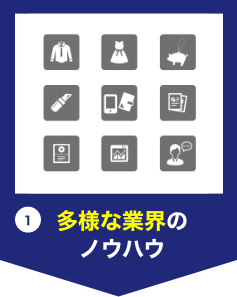 多様な業界・独自のノウハウ