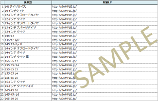 対策キーワードのLP設計